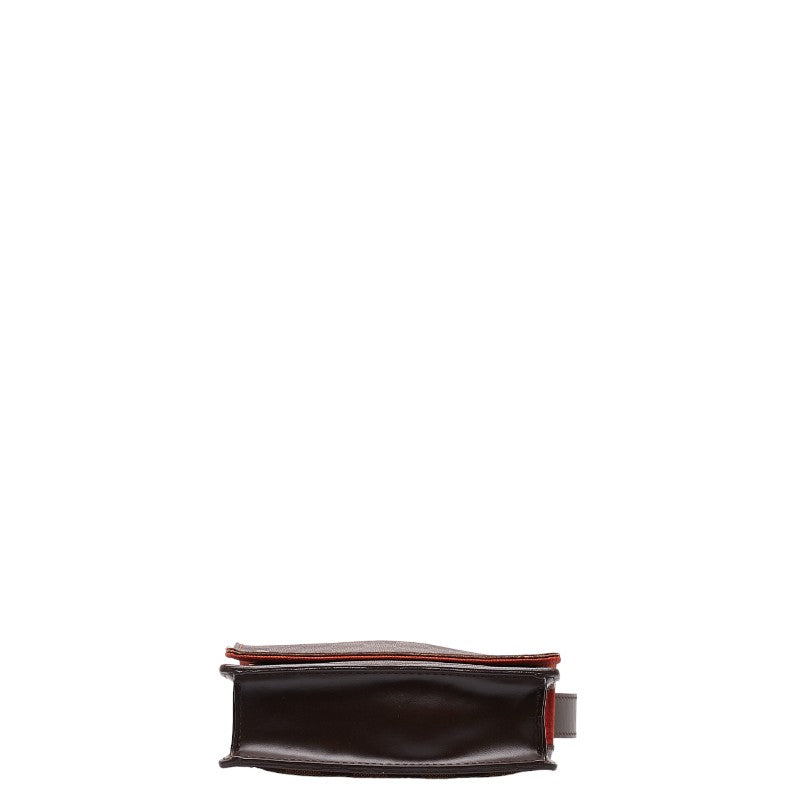 Louis Vuitton Damier Porte Blanc Shoulder Bag N45271 Brown PVC Leather  Louis Vuitton