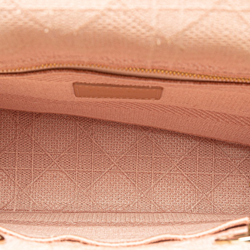 Dior Lady  Dior Medium Handbag 2WAY Pink Canary  Dior Dior