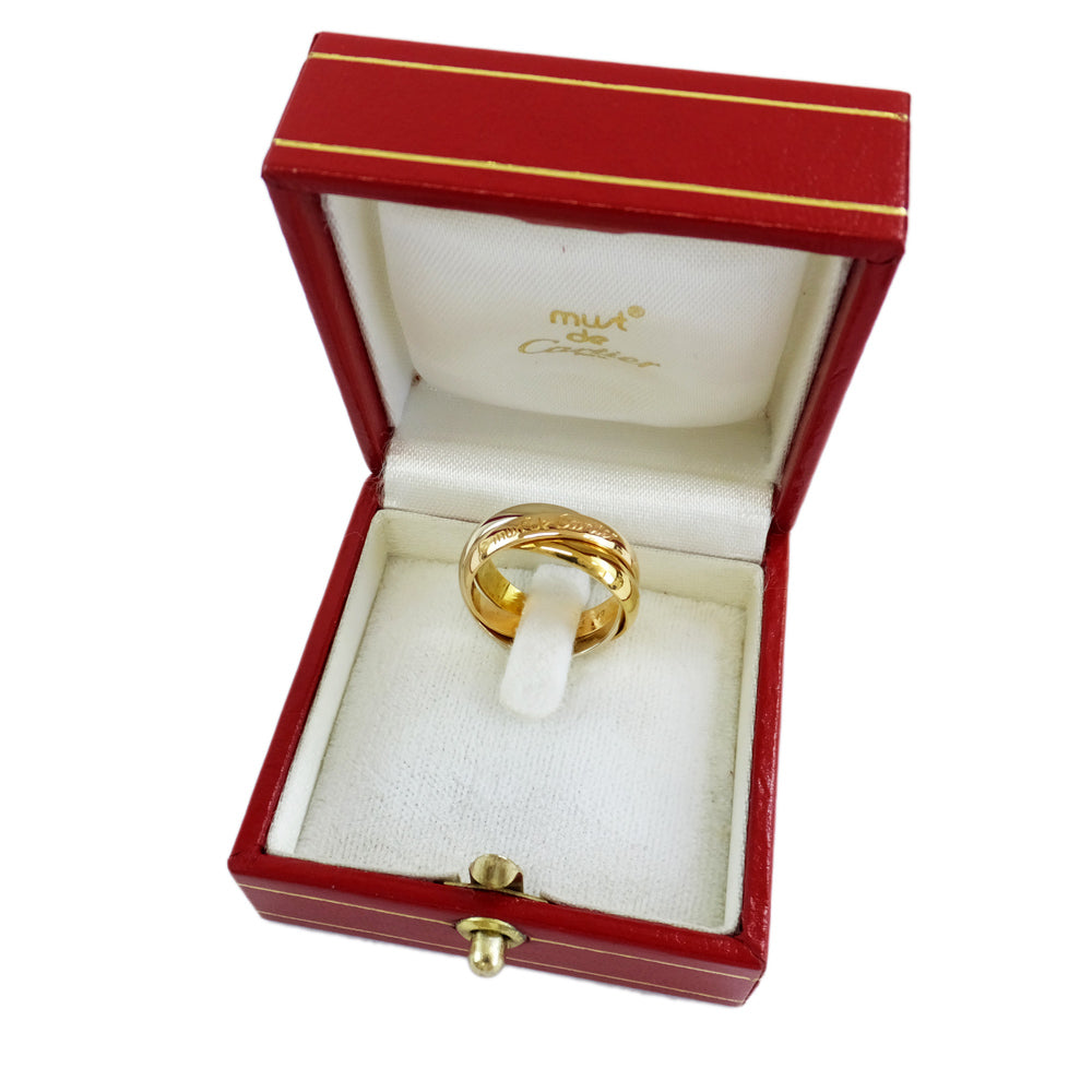 Cartier Trinity Classic Ring K18 Pink G  Yellow Gold × White Gold AU750 