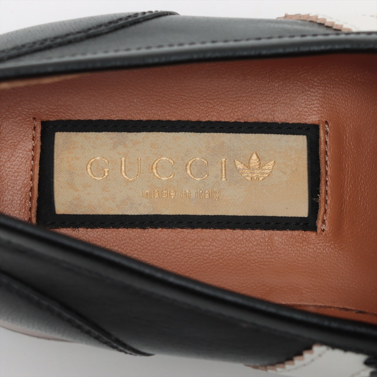 Gucci x Adidas Horse Bit 皮革 EU35 1/2 黑色 702284 S Line 盒裝包