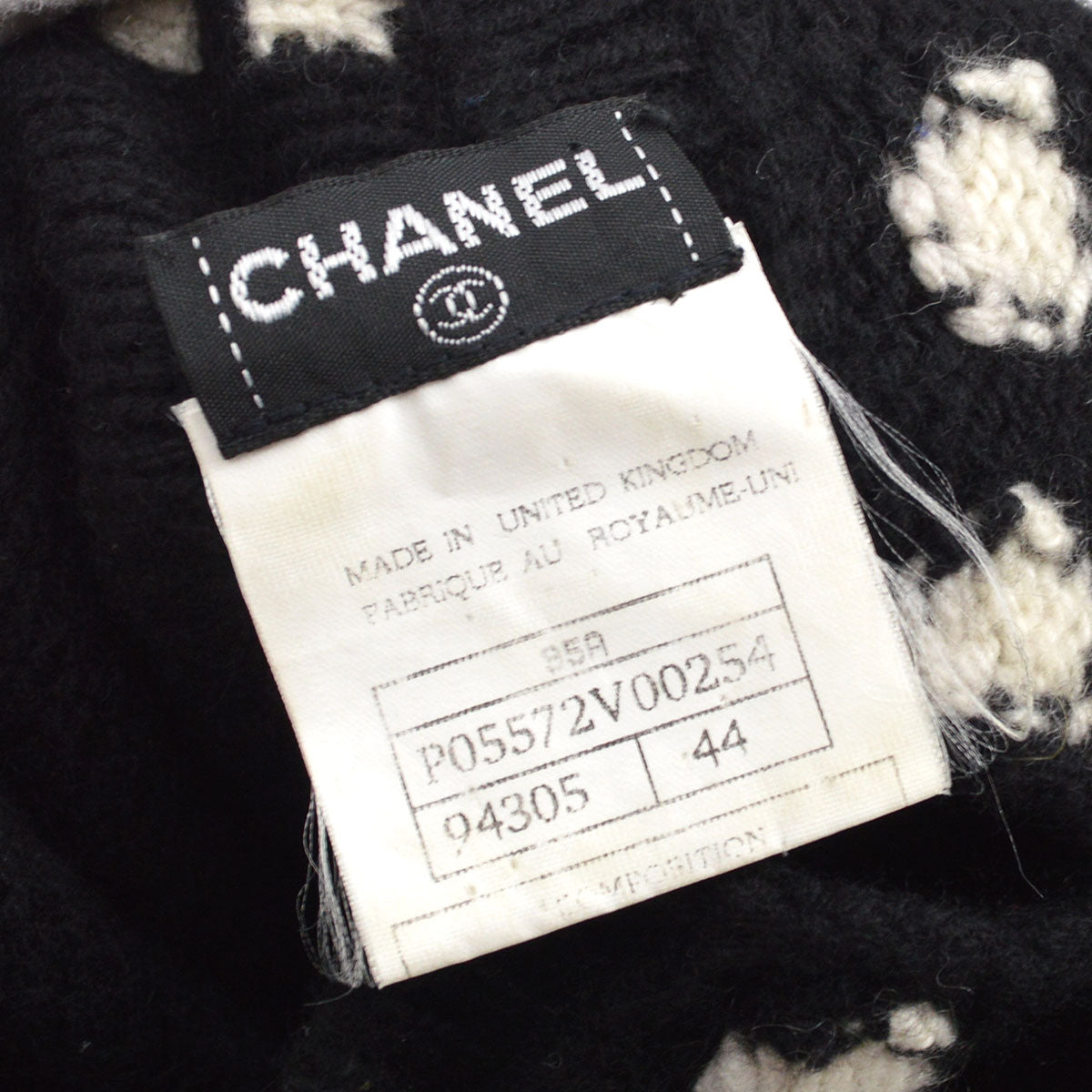 CHANEL 1995 Fall intarsia knit jumper 