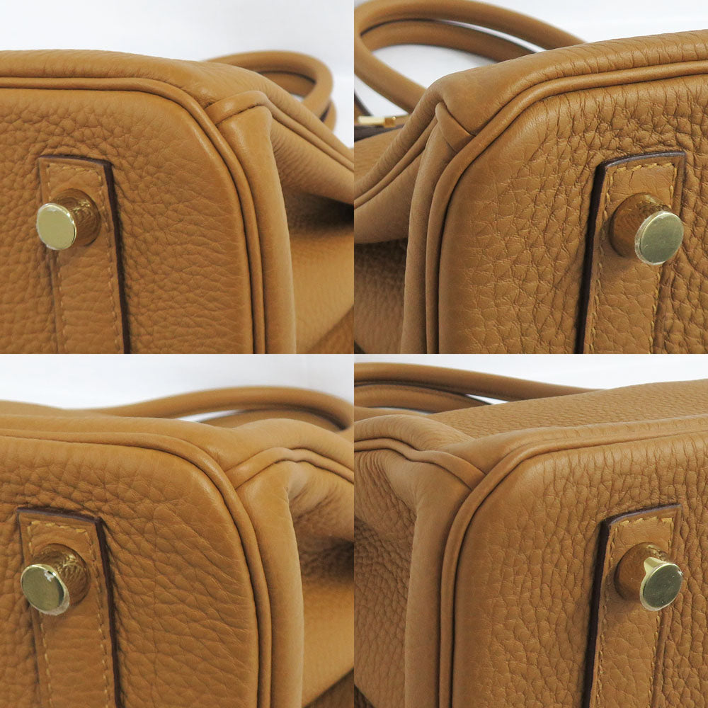 Hermes Birkin 30 Caramel G  Togo T  2015 Brown GD Gold Tools Leather Handbag  Unused