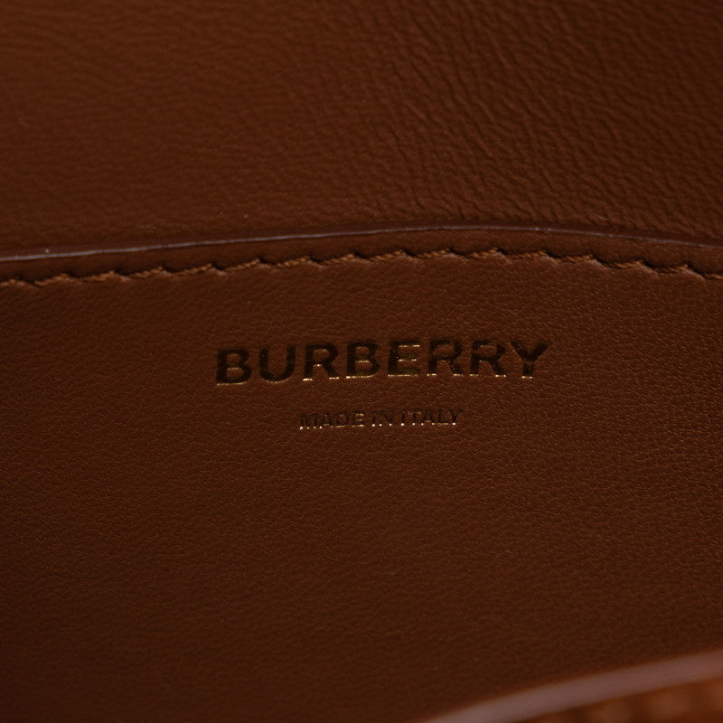 Burberry TB 腰包 Body Bag 棕色皮革