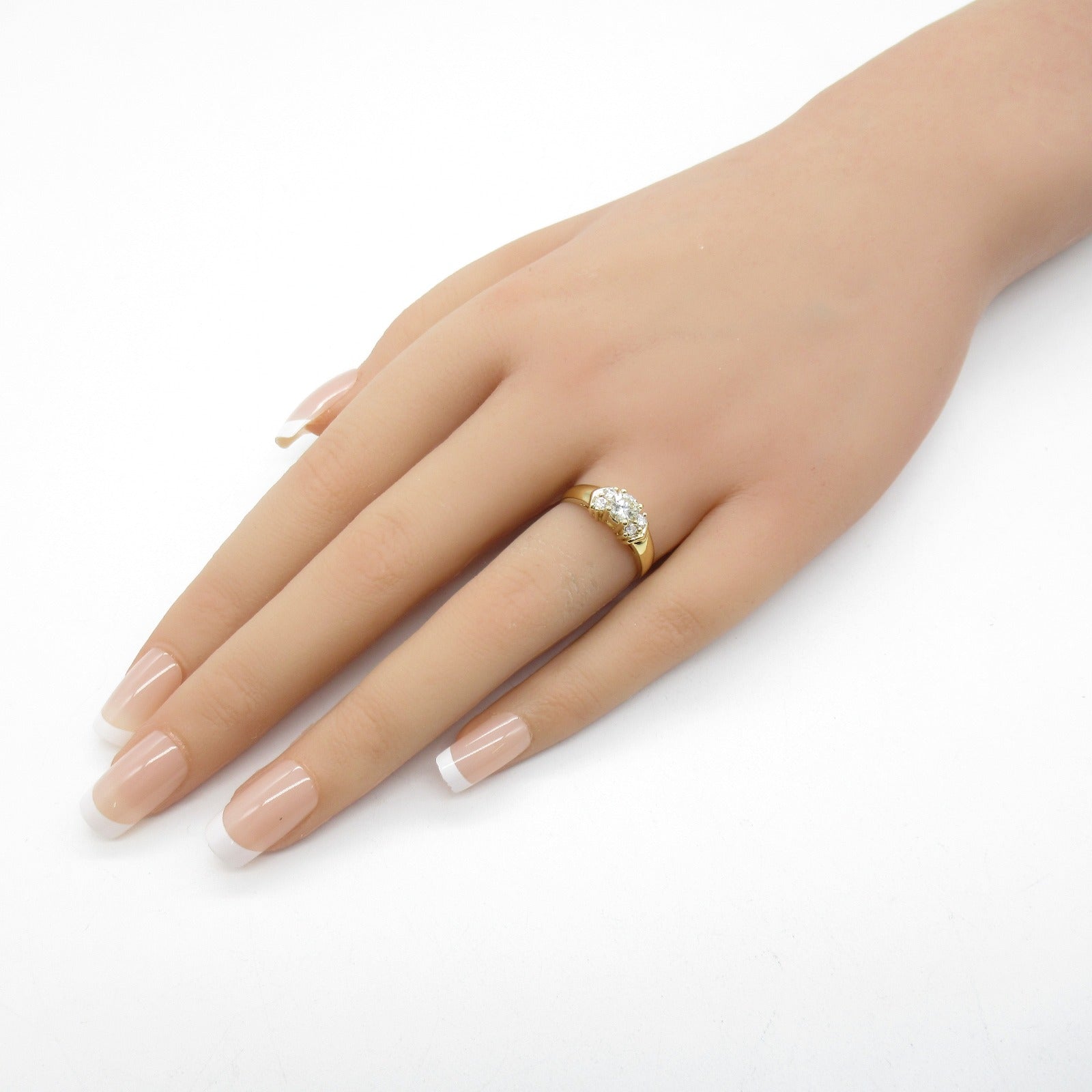 Jewelry Jewelry Diamond Ring Ring Ring Jewelry K18 (yellow g) Diamond  Clear Diamond 2.9g