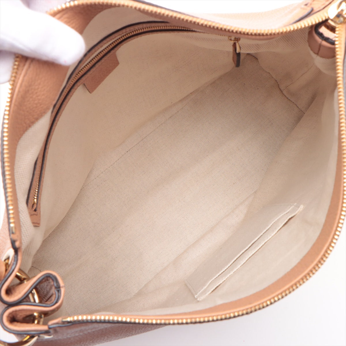 Gucci Soho Leather 2WAY Shoulder Bag Pink Beige 536194