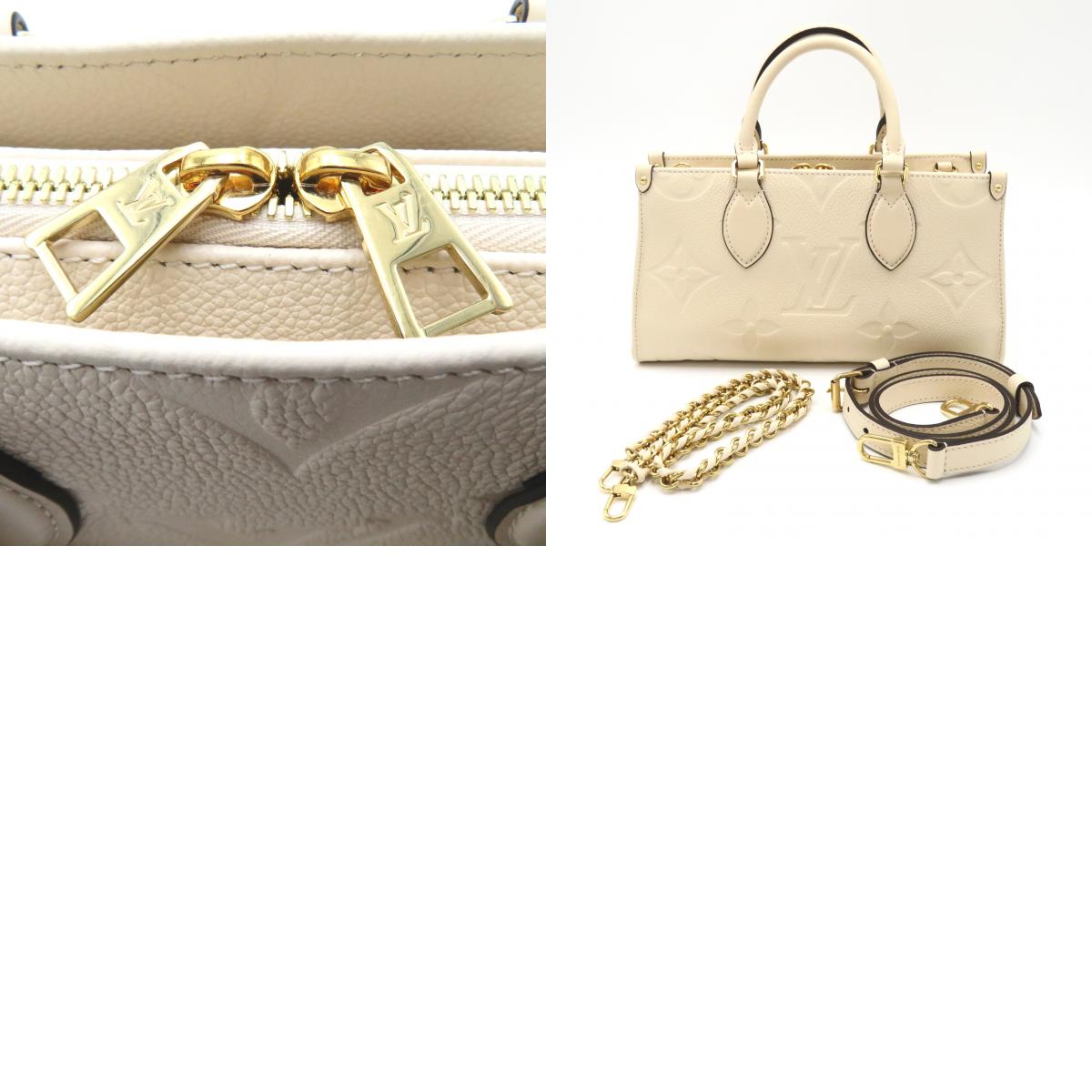 Louis Vuitton On The Go EW 2w Shoulder Bag 2way Shoulder Bag Leather Monogram Implant  Ivory M23698
