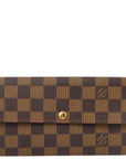 Louis Vuitton Damier Portefeuille Sarah Purse Wallet N61734