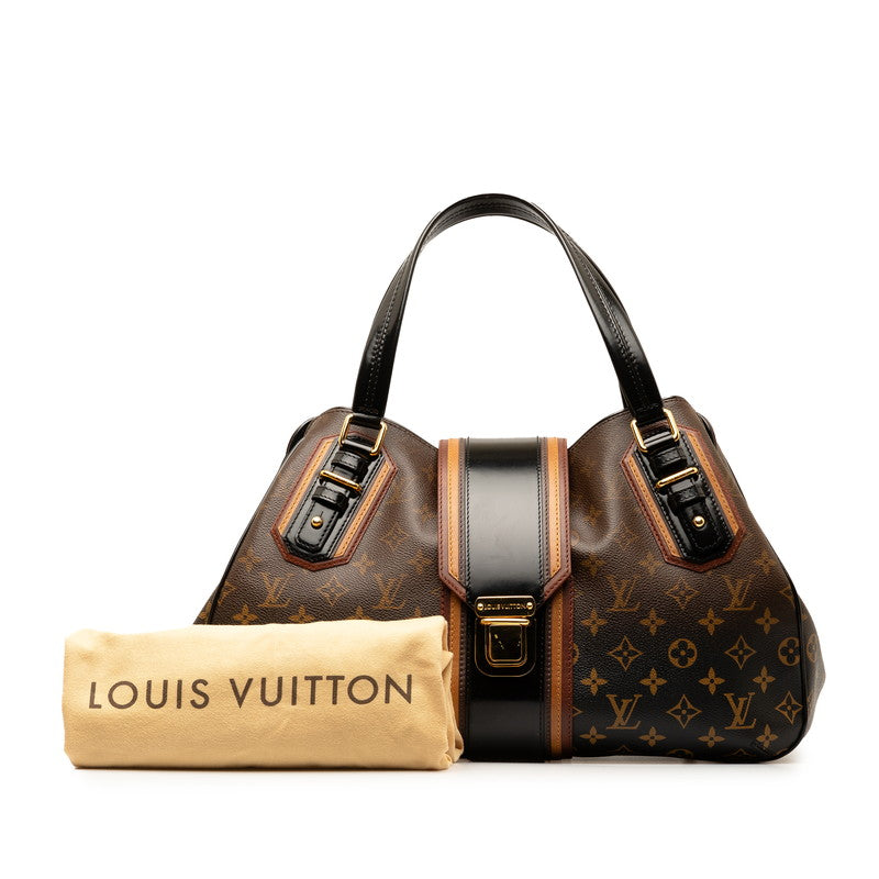 Louis Vuitton Monogram Mir Grid 2007 Limited Handbag M95579 Brown Black PVC Leather  Louis Vuitton