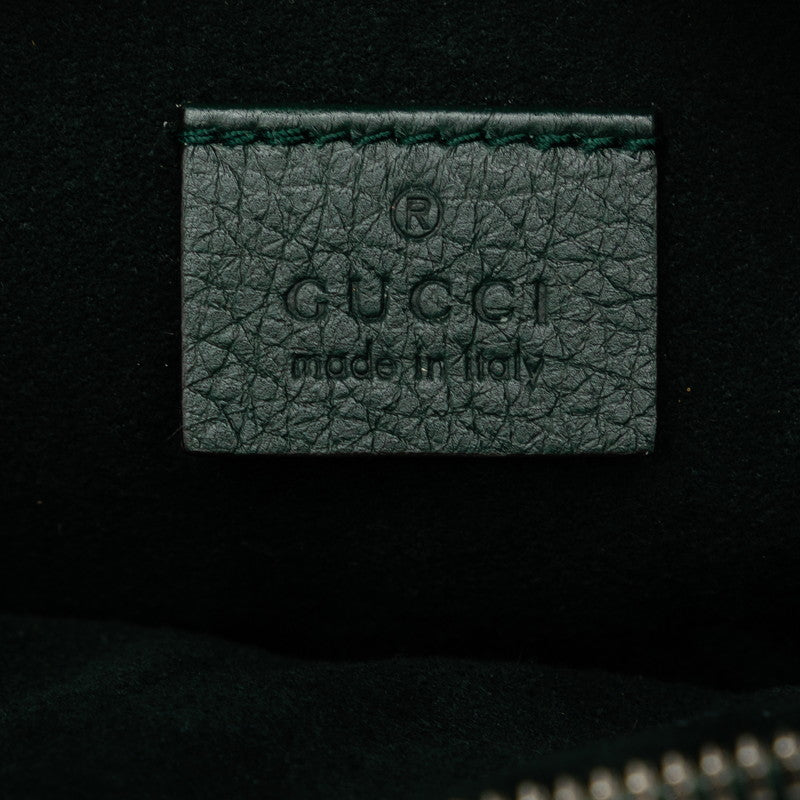 Gucci Vision Stone Body Bag Shoulderback 484683 Green Leather  Gucci Gucci