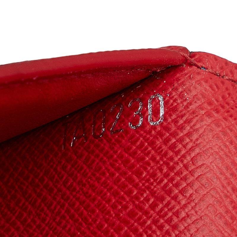 Louis Vuitton Taiga Organizer Du Posch Cardcase Passcase M63408 Blue Marine Navy Red Leather Men LOUIS VUITTON