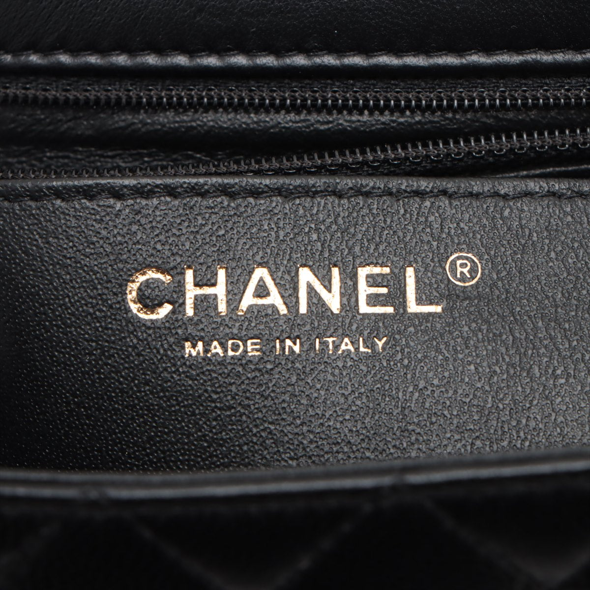 Chanel Mini Matrasse 20  Single Chain Single Chain Bag Black Silver  A69900