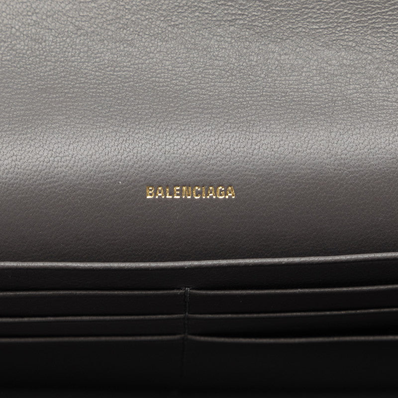 Balenciaga Continental Wallet Long Wallet 736732 Black  Leather  BALENCIAGA