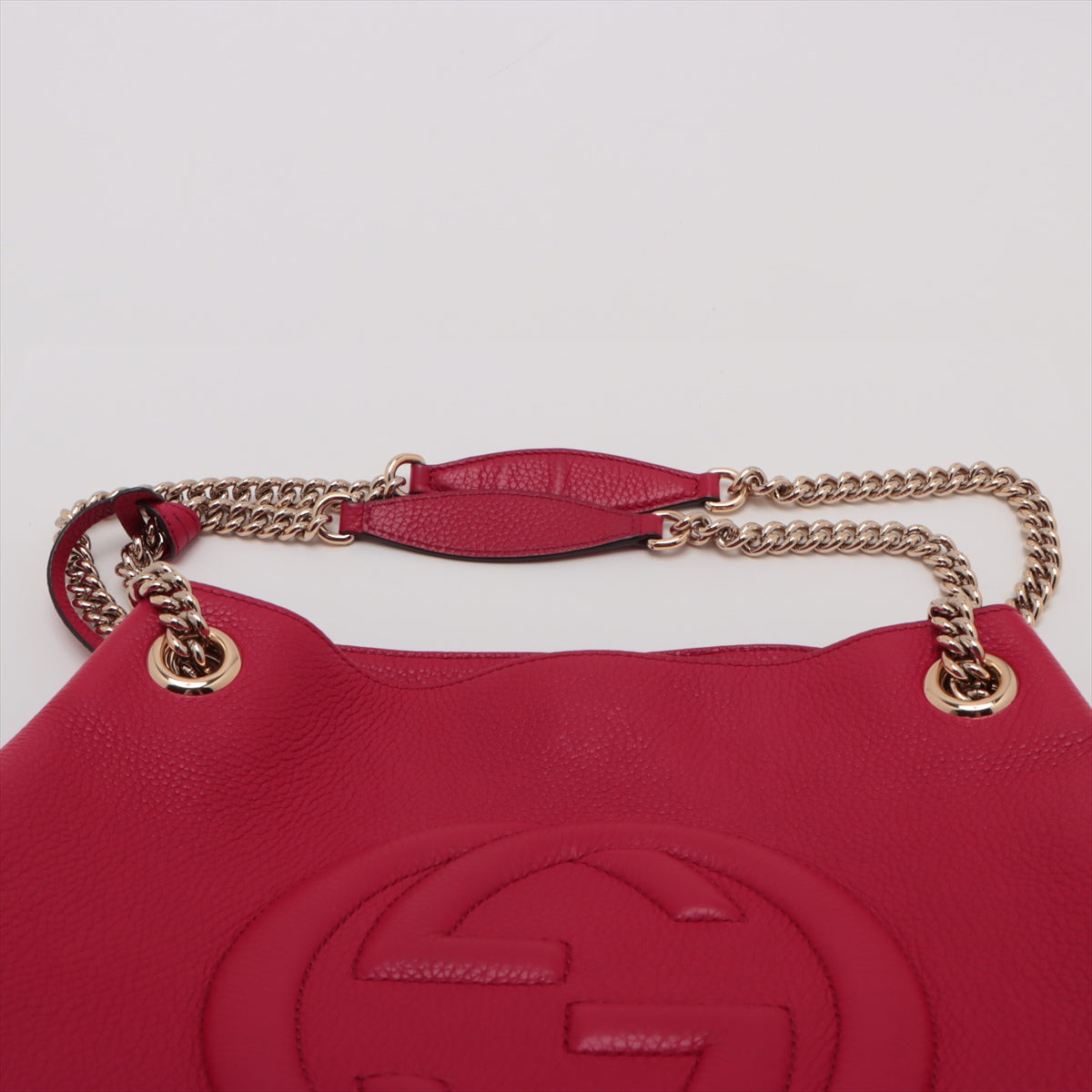 Gucci Soho Leather Chantantot Top Bag Red 536196