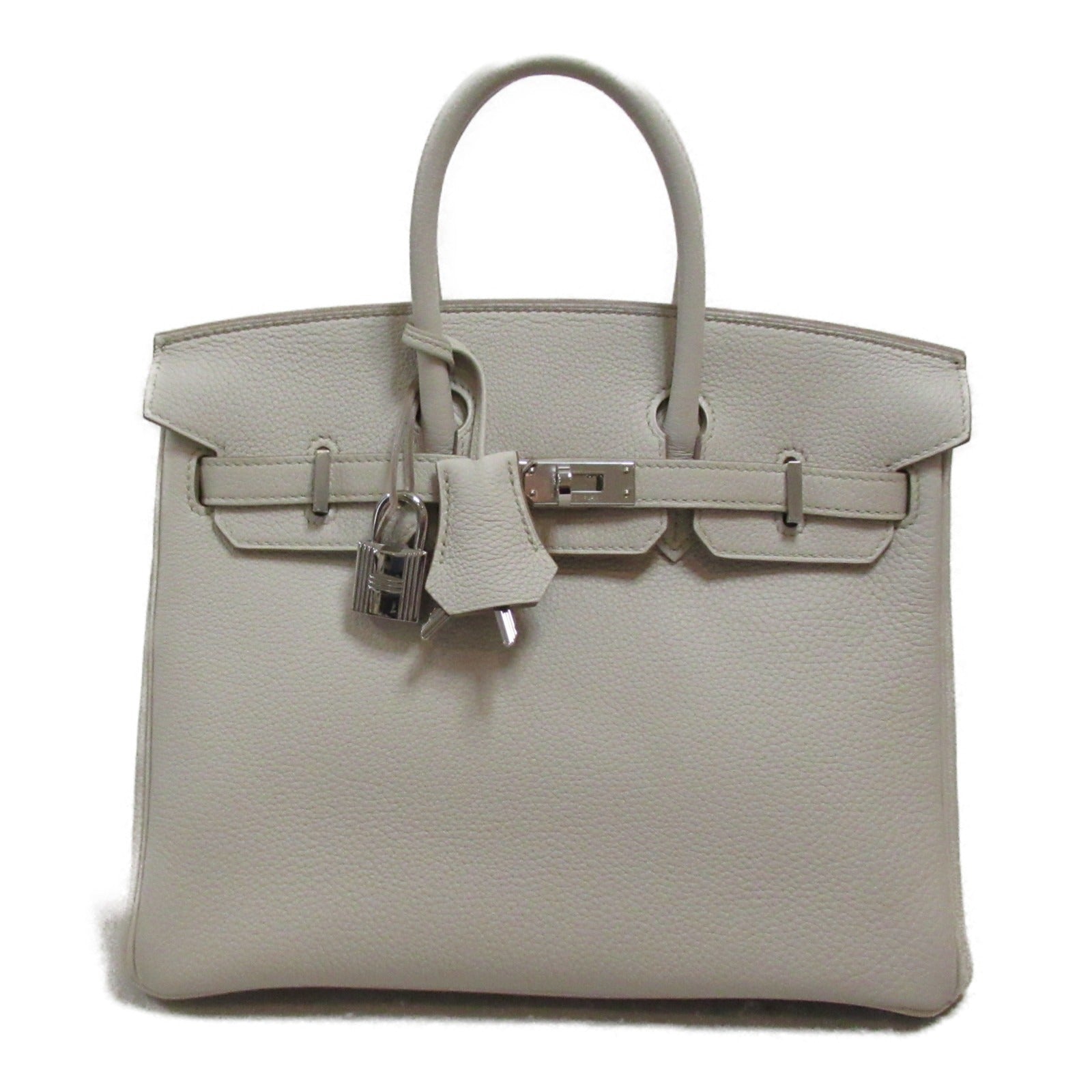 Hermes Hermes Birkin 25 Handbag Handbag Handbag TOGO LADY WHITE
