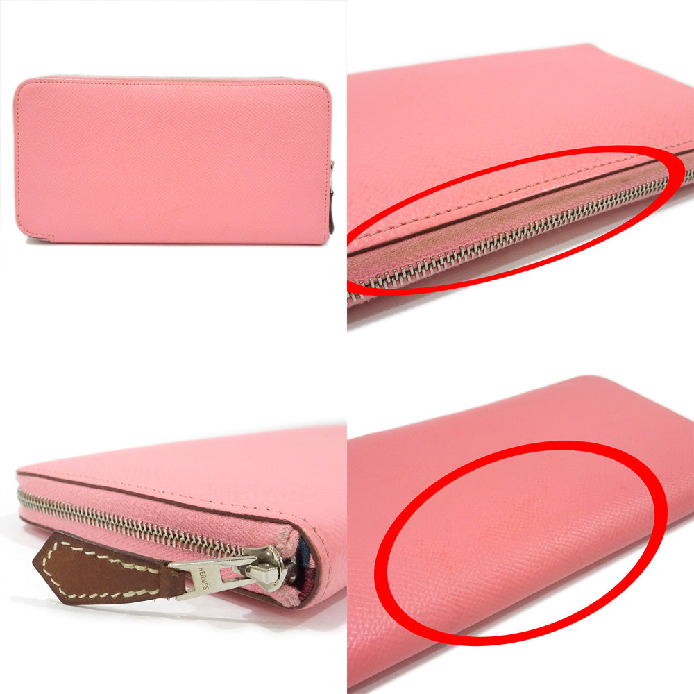 Hermes Azap Silkwin Long Epsom Rose Confetti Silver  A  2017 Manufacturer Long Wallet Wallet Small  Vintage Wade