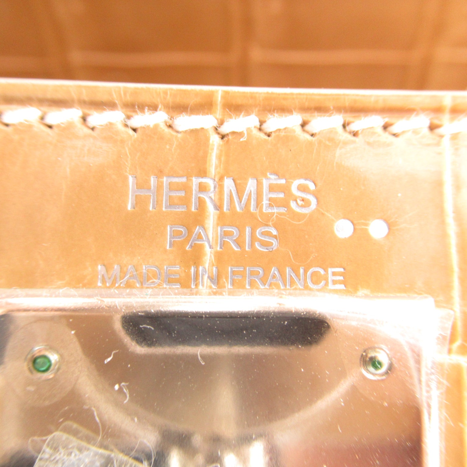 Hermes Kelly 28 Handbag Handbag Handbag Niloticus  Beige L刻/SIL G