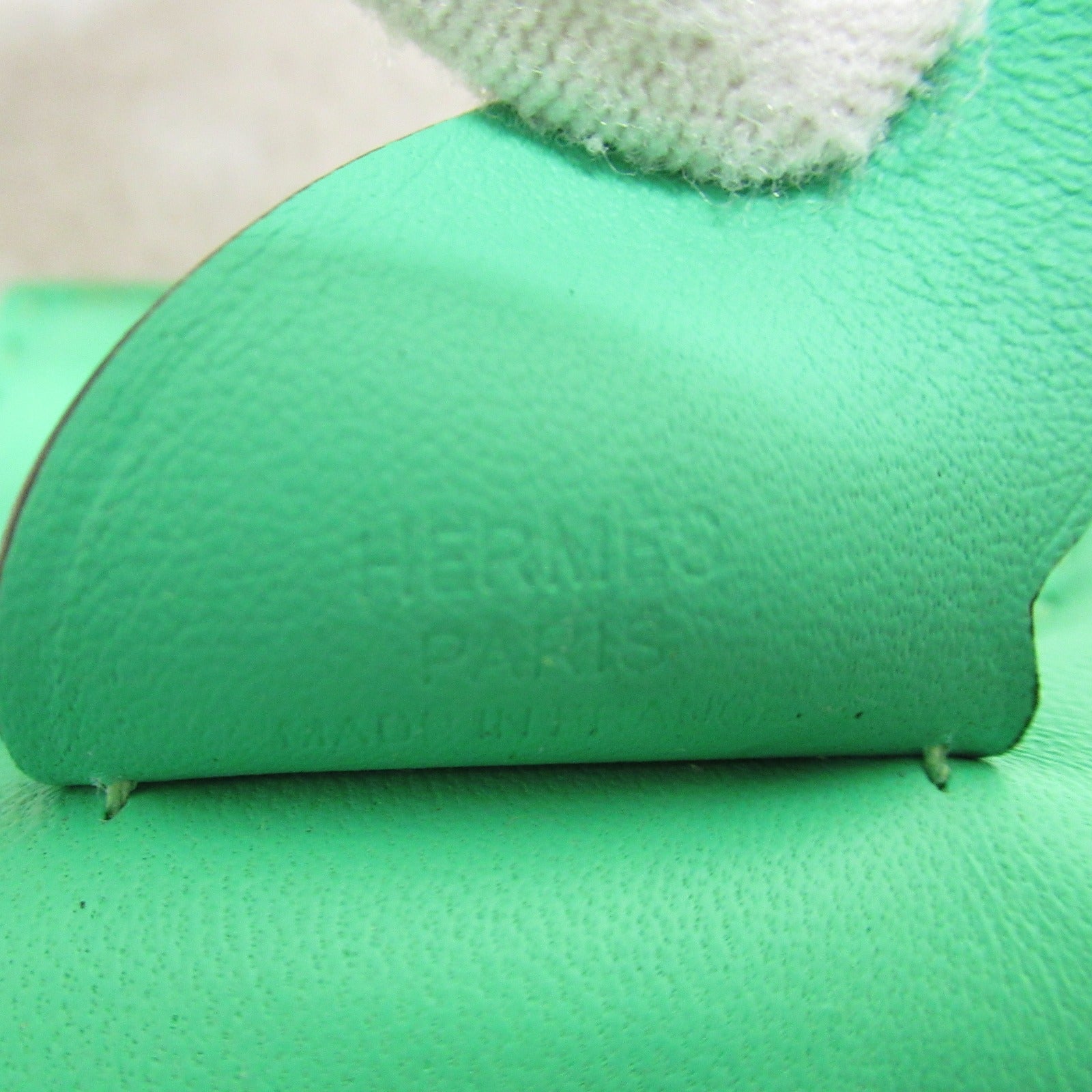 Hermes Hermes Rodeopegasus PM Vel Comic Baggage Charm Charm Accessoires Leather Animoil  Green