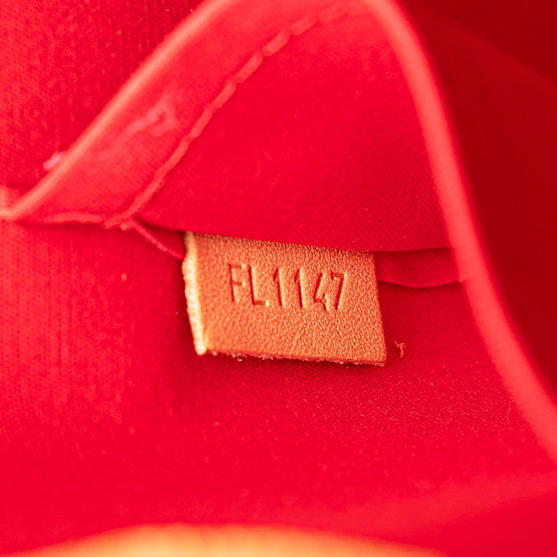 Louis Vuitton Monogram Vernis Alma MM Handbag M90098 Rose Andy Red Patent Leather  Louis Vuitton