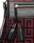 Givenchy Logo Tasel One-Shoulder Bag Handbag Pearl Black Canvas Leather  Givenchy Givenchy