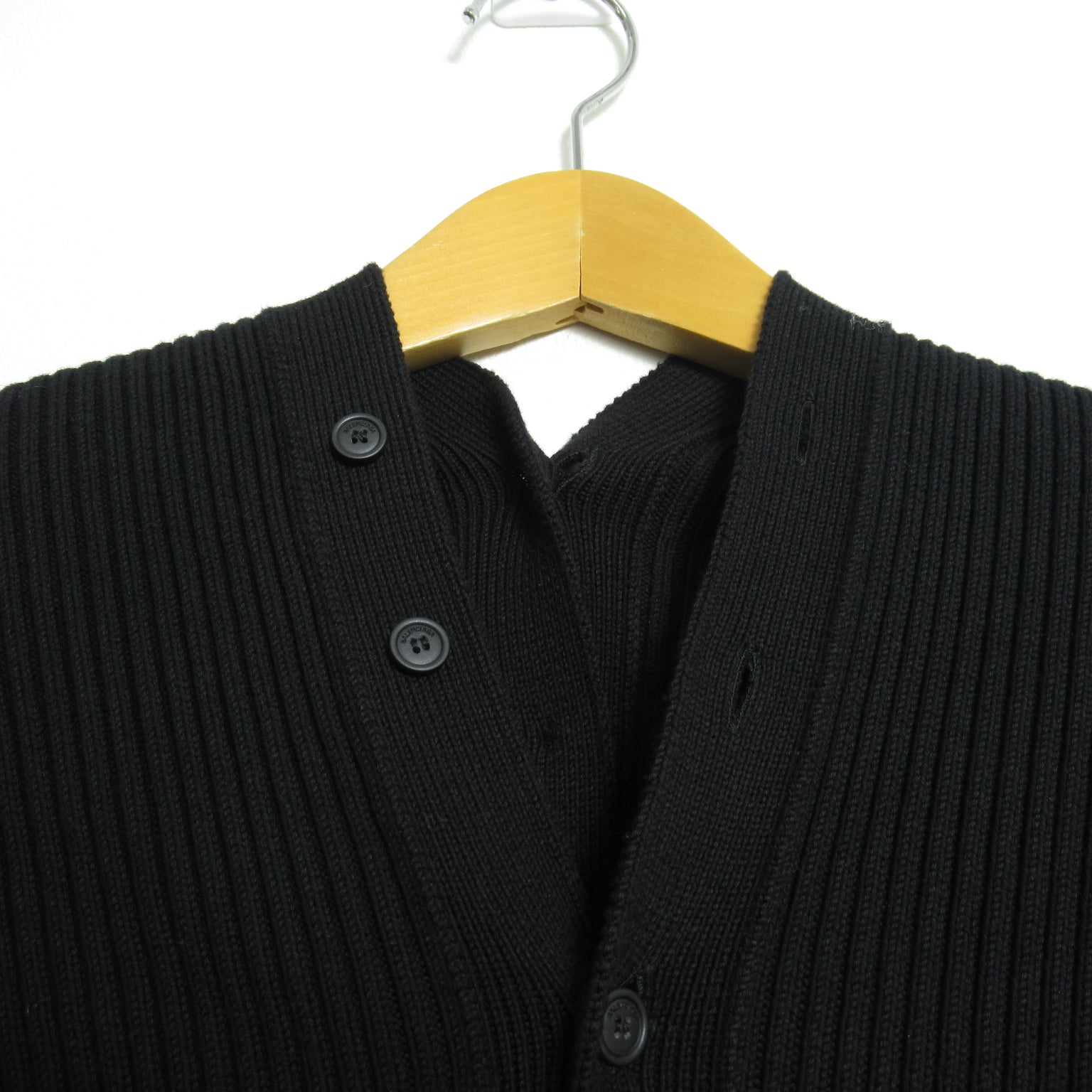 BALENCIAGA Buttons Design s  Tops Cotton  Black 626136T3185