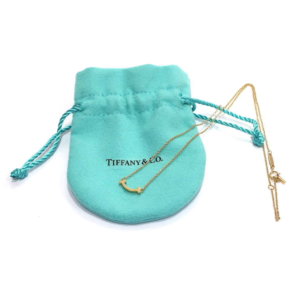 Tiffany T Smile K18YG 750YG Yellow G Jewelry  Pendant
