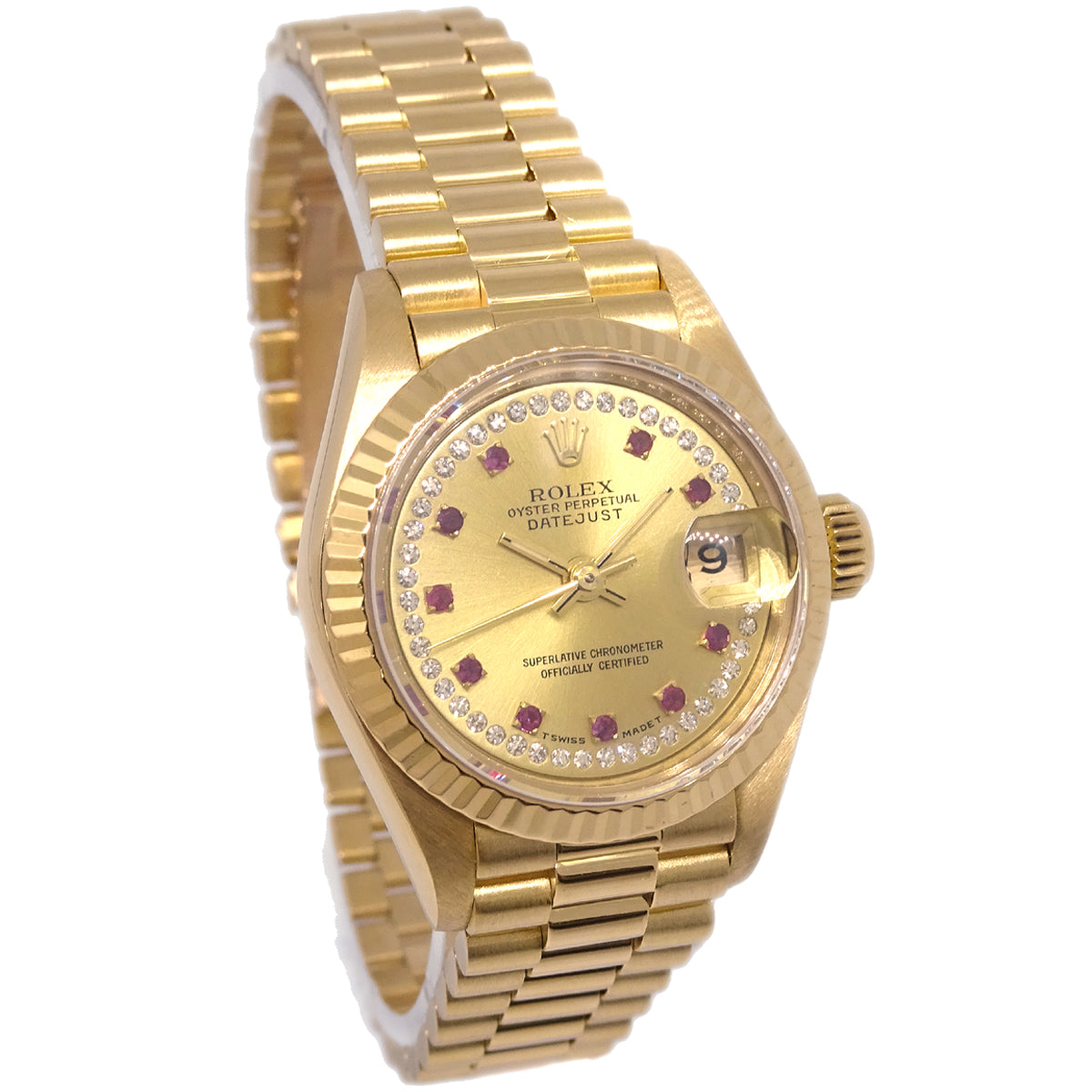 Rolex Oyster Perpetual Datejust 26mm Watch Ref.69178LR 18KYG Diamond