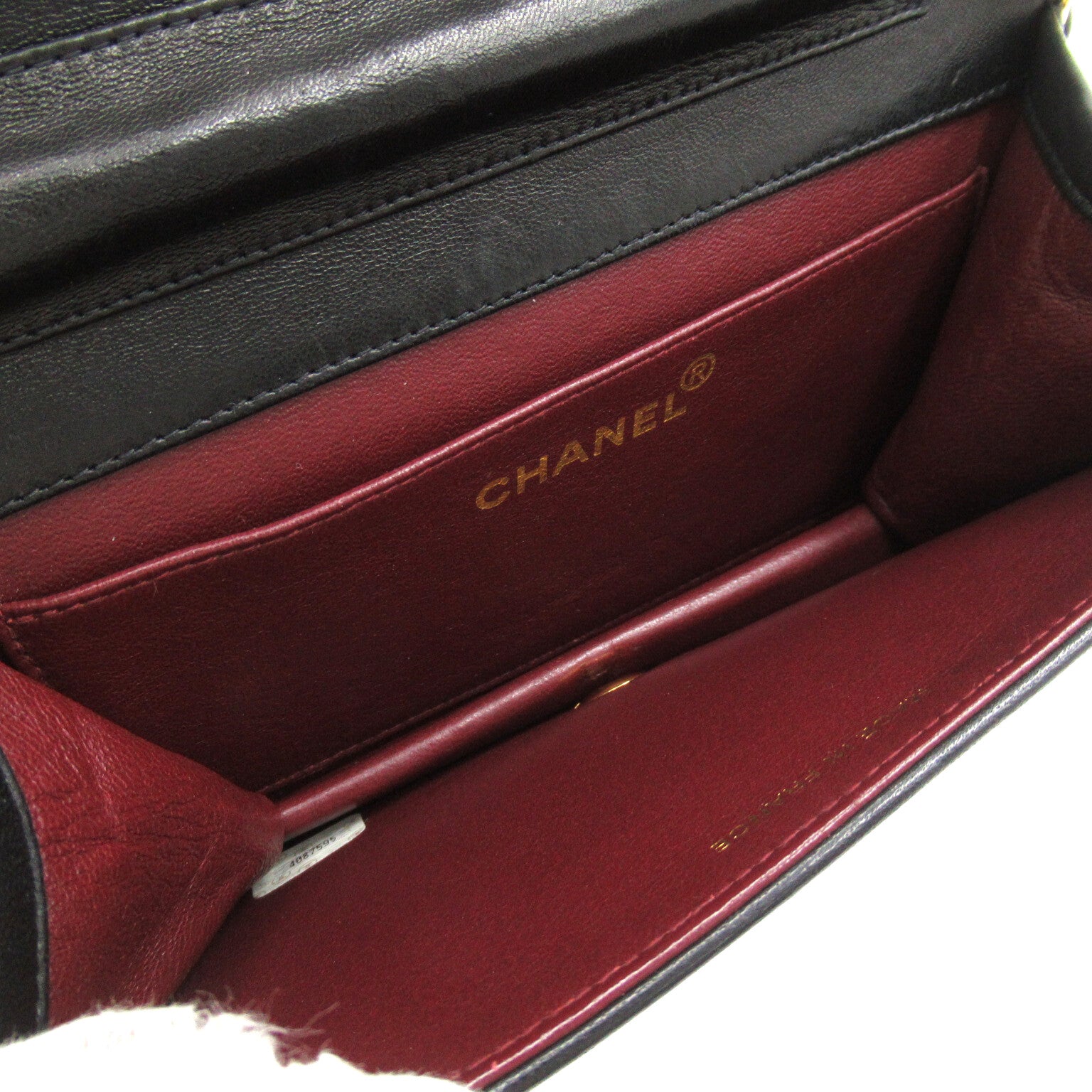 CHANEL Push-Lock Matrasse Chain Shoulder Bag Shoulder Bag  Black Box