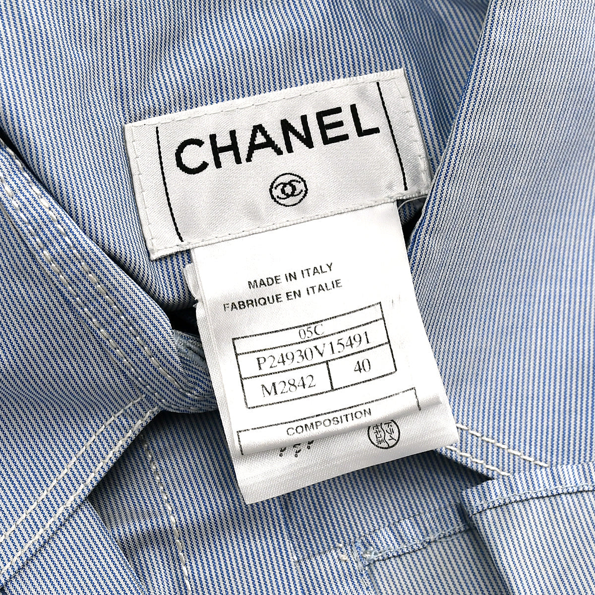 Chanel Short Sleeve Shirt Blue 05C 