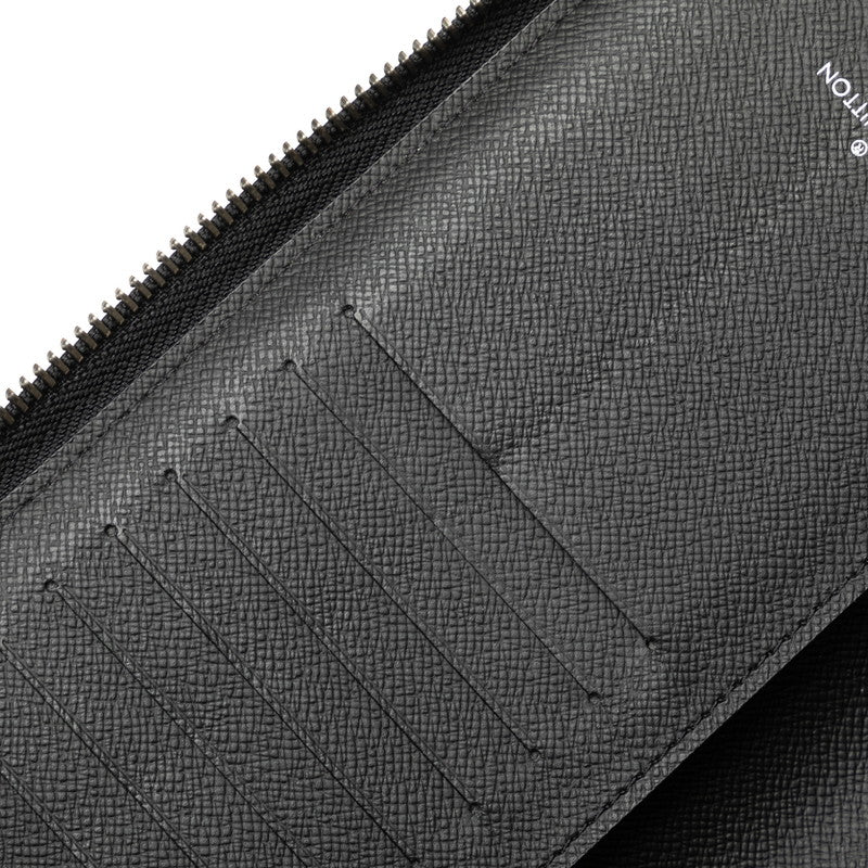 Louis Vuitton Monogram Eclipse Zippie Wallet Vertical Round Fashner Long Wallet M62295 Black Gr PVC Leather Men LOUIS VUITTON
