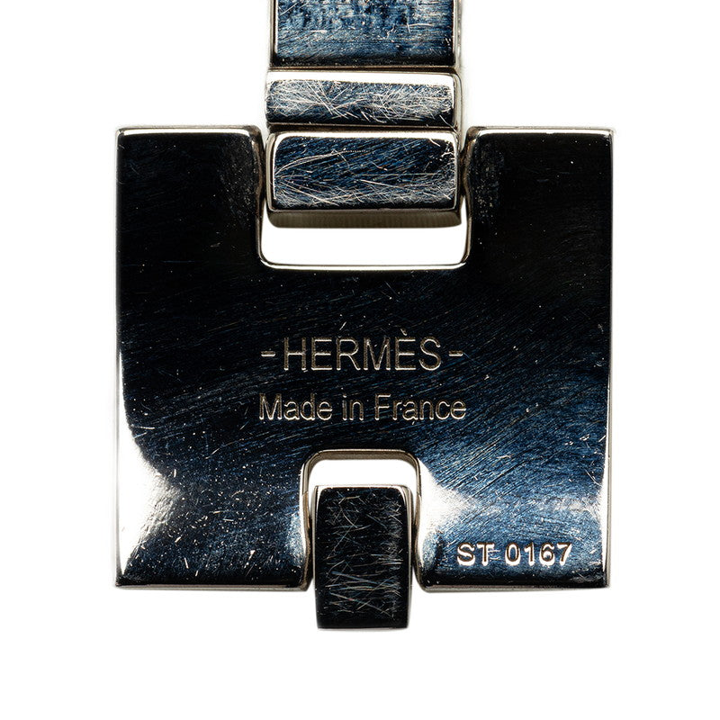 Hermes Iron Necklace Silver Pink Metal  Hermes