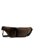 Louis Vuitton Monogram MacArthur Christopher Bumper Bag Body Bag M45337 Brown Black PVC Leather Men LOUIS VUITTON