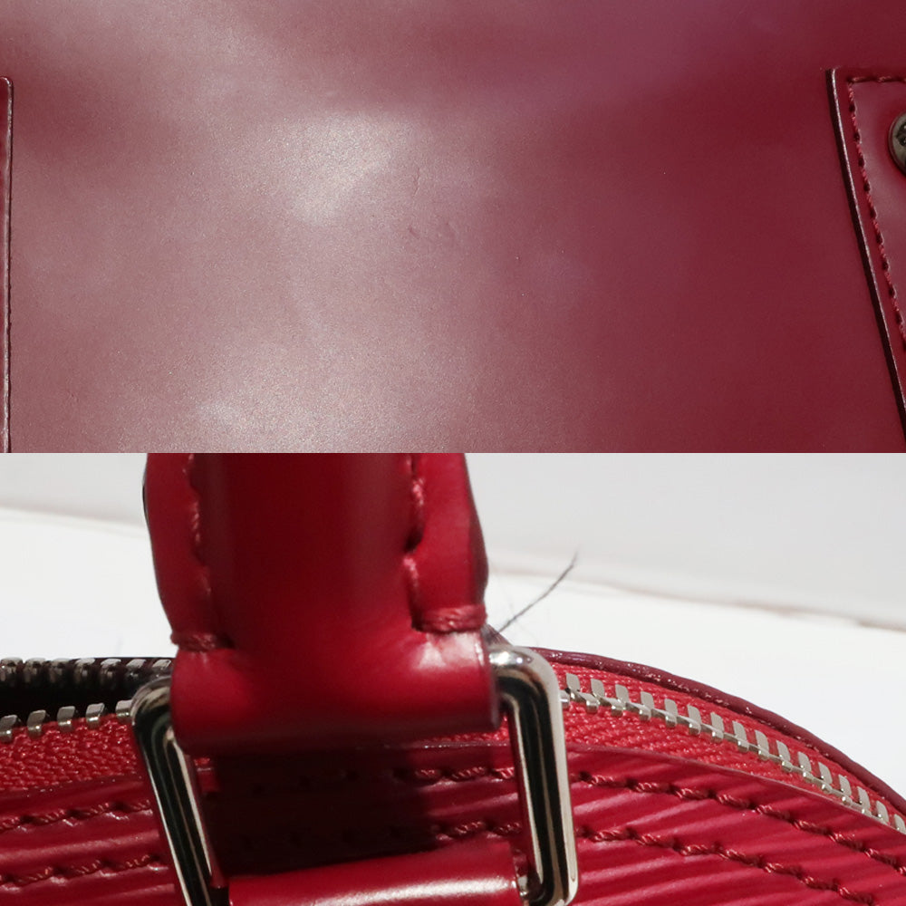 Louis Vuitton BB Alma Epi Wine Red M40850 Silver G  Shoulder Bag Handbag