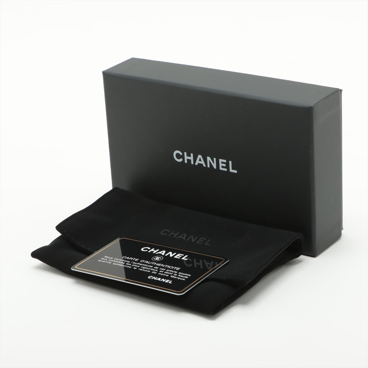 Chanel Matelasse  Card Case Black G  29th
