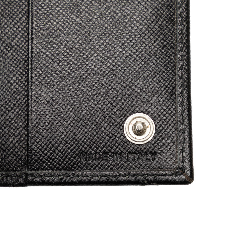 Prada Saffiano Keycase 6  M222 Black Leather  Prada