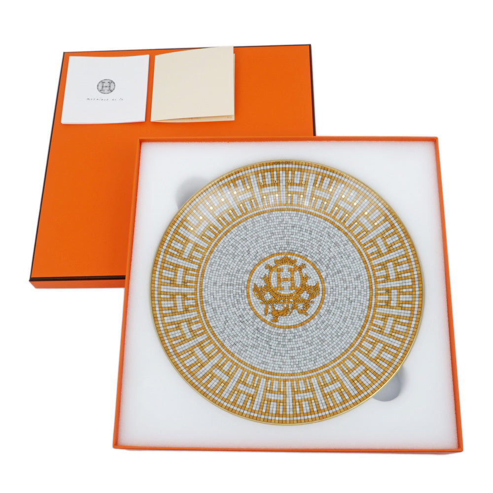 Hermes Dessert s Mosaic Van_Cleef G Plates Ceramics  New Unused] Vancouver Quality Weeda