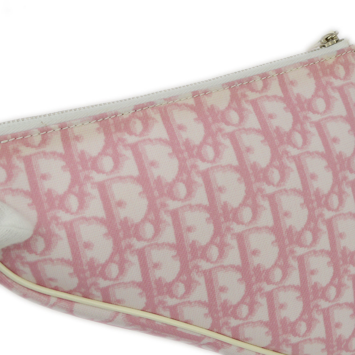 Christian Dior 2003 Pink PVC Trotter Saddle Handbag
