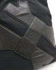Salvatore Ferragamo Salvatore Ferragamo Gantsini Shoulder Bag Sloping Nylon Canvas Leather Black Black Blumin