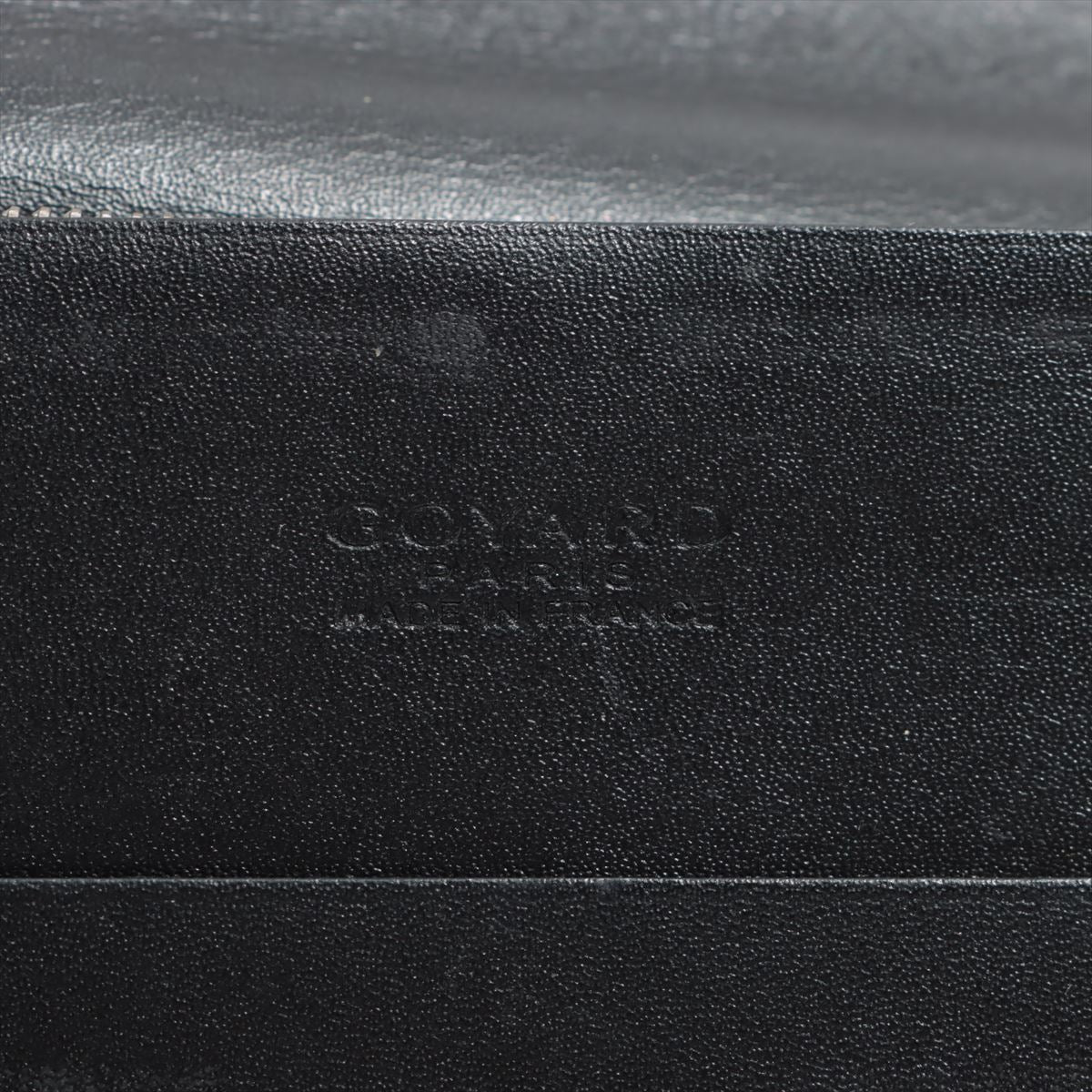 Goyar PVC x Leather Wallet Black