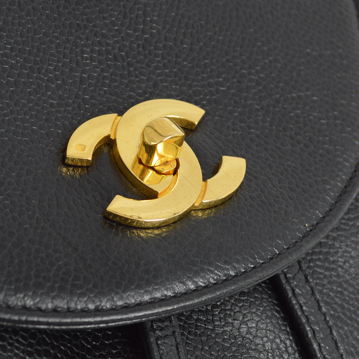 Chanel 1996-1997 Caviar Triple CC Backpack