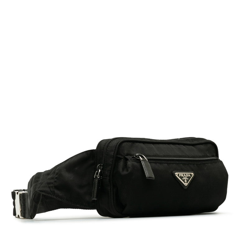 Prada Body Bag Waist Bag 2VL977 Black Nylon  Prada