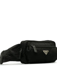 Prada Body Bag Waist Bag 2VL977 Black Nylon  Prada