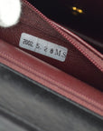 Chanel 2001-2003 Lambskin Turnlock Medium Half Flap Shoulder Bag
