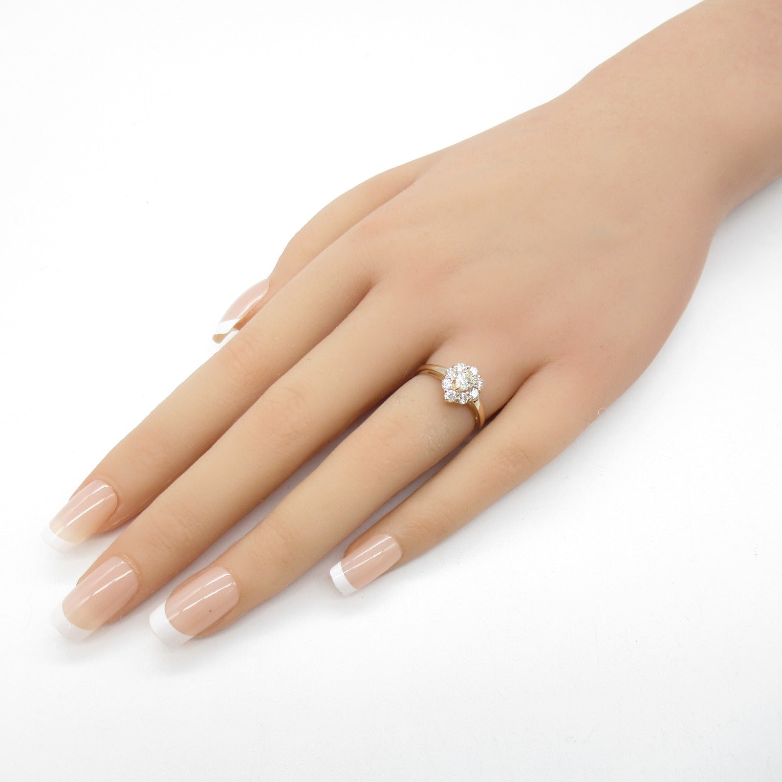 Jewelry Jewelry Diamond Ring Ring Ring Jewelry K18 (yellow g) Diamond  Clear Diamond 2.8g