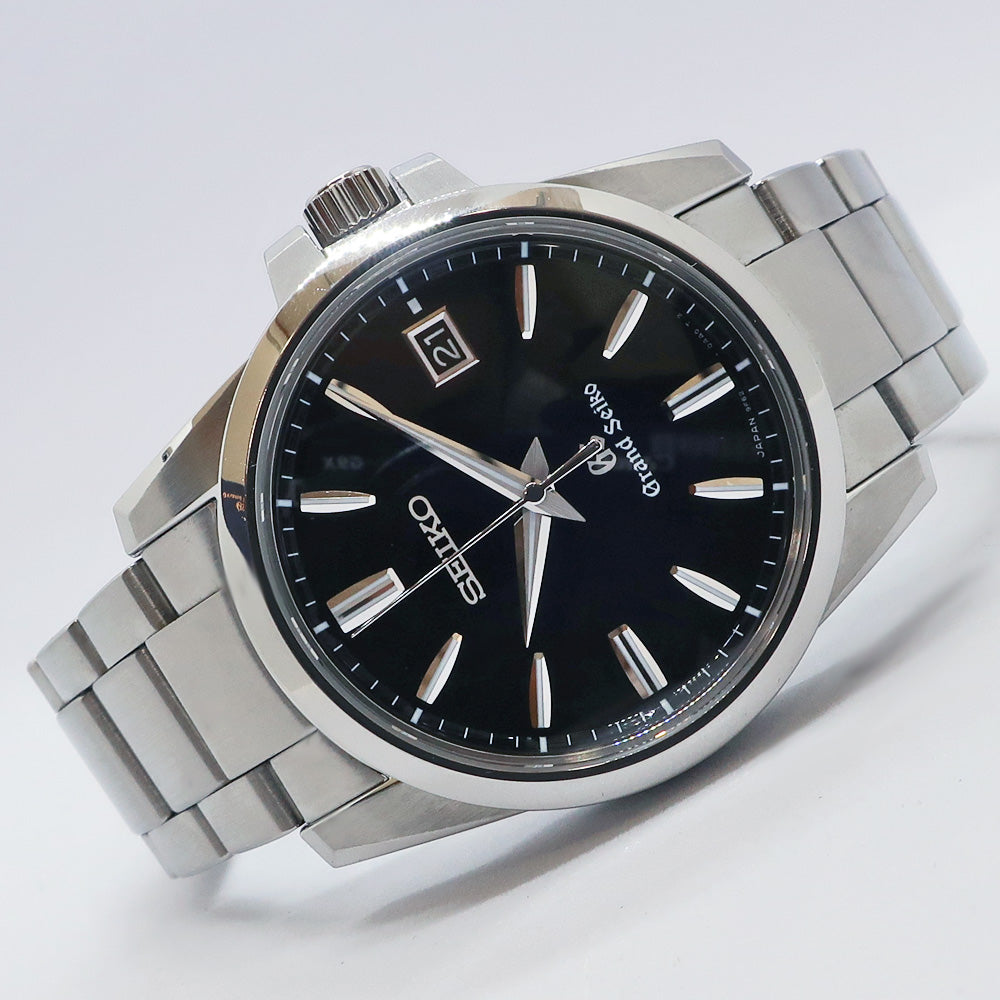 Grand Seiko GS SBGX055 9F Black SS Quartz  Watch