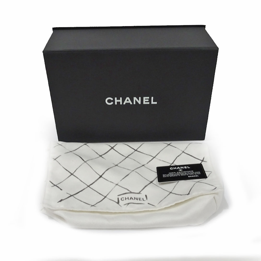 Chanel Classic Handbag A01112 W Flap Bag Matrasse 25 Black Silver  Green  S Caviar Skin Shoulder Bag