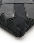 Salvatore Ferragamo Salvatore Ferragamo Gantsini Shoulder Bag Sloping Nylon Canvas Leather Black Black Blumin