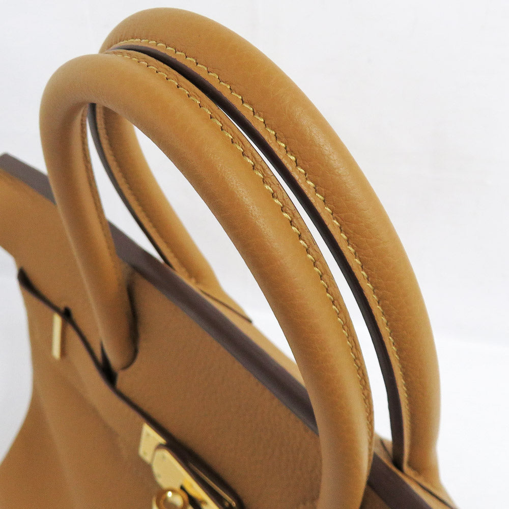 Hermes Birkin 30 Caramel G  Togo T  2015 Brown GD Gold Tools Leather Handbag  Unused