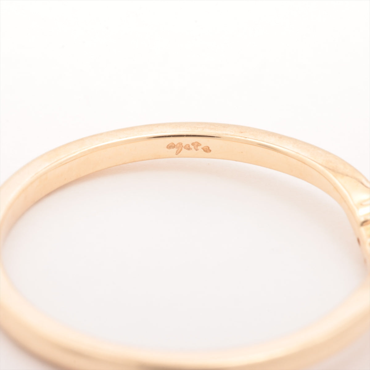 Agat Diamond Ring K10 (YG) 0.8g 0.03 E