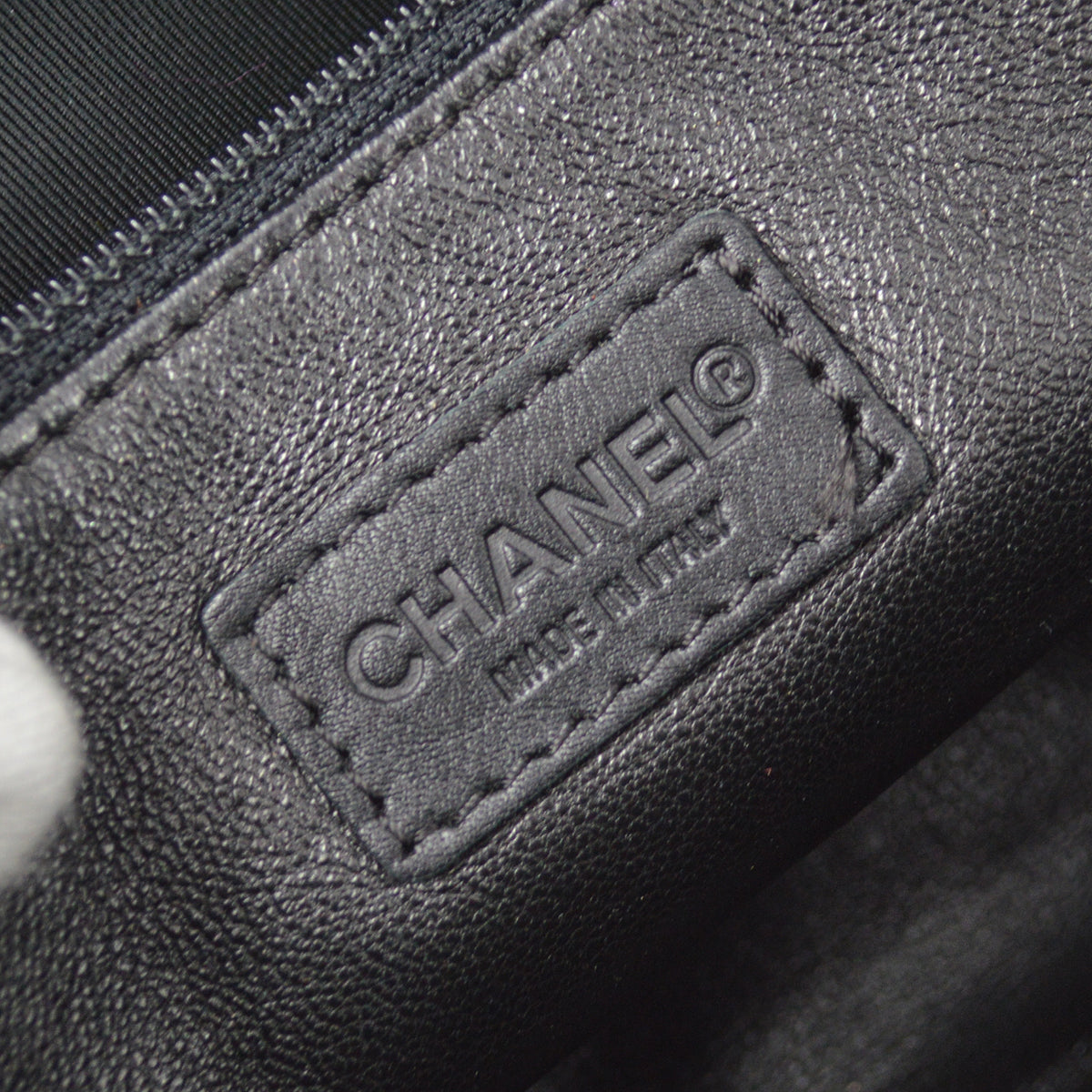 Chanel 2000-2001 黑色皮草托特包