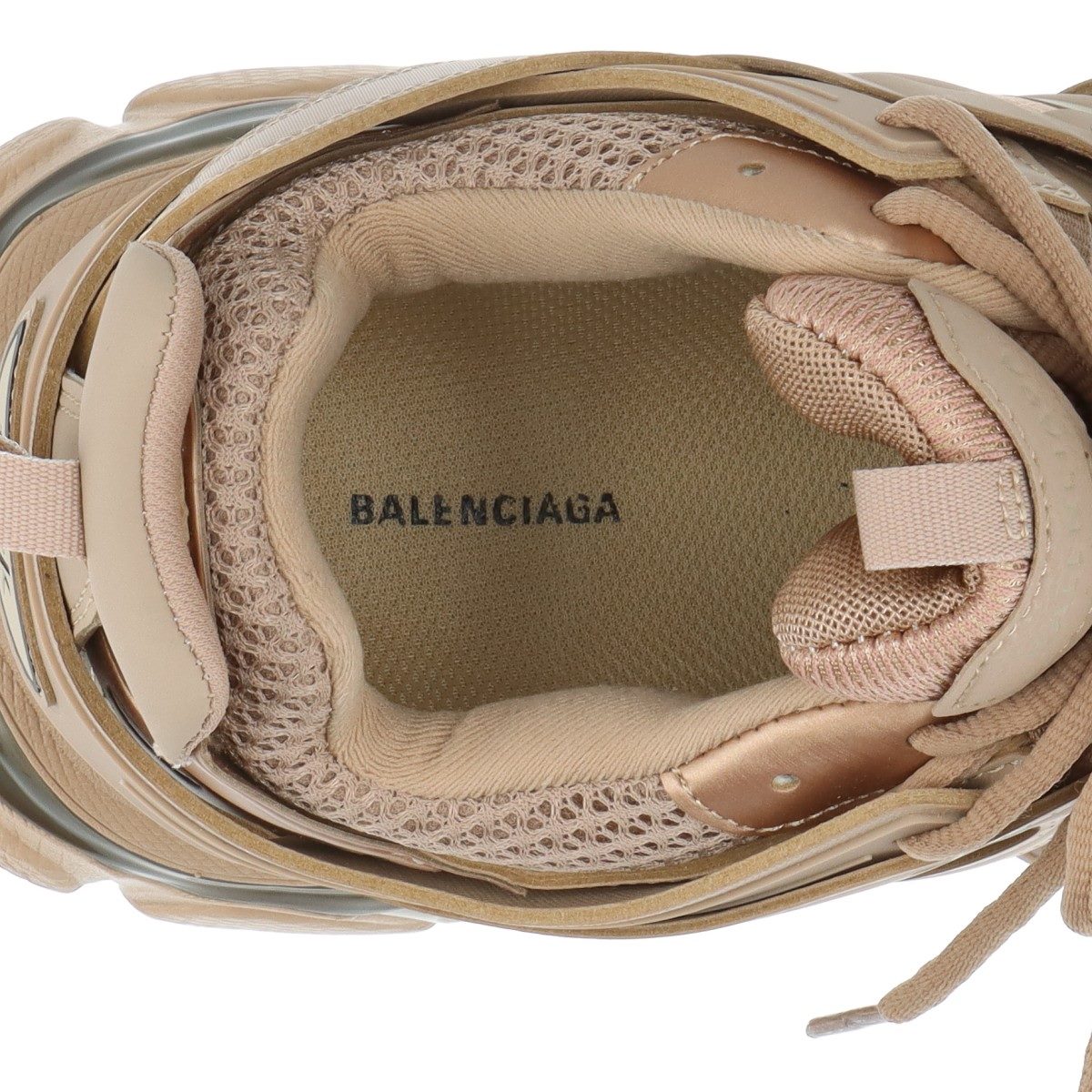 Balenciaga 卡車運動鞋 網眼 x 皮革運動鞋 26.5cm 米色 542023
